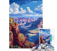 Jigsaw Puzzles 1000 Pieces for Adults Grand Canyon Pixel Art Toys Educational Games Practical Game Learning Educational Gifts Ideas (Size 38x26cm)