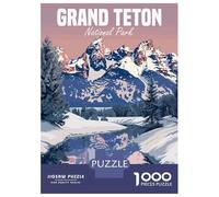 Jigsaw Puzzles 1000 Pieces for Adults Grand Teton National Park in Winter Adult Puzzles Relaxing Games But Fun And Humorous for Birthday, Chrismas 52x38cm/1000pcs