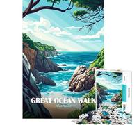 Jigsaw Puzzles 1000 Pieces for Adults Great Ocean Walk Australia Coastal View Family Games Brain Intelligence Challenge Addictive Toys Great Gifts For Family Fun (size 50x75cm)