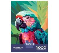 Jigsaw Puzzles 1000 Pieces for Adults Green And Pink Parrot Puzzle for Adults Hands-on Game Improve Memory Deal As Gifts for The Whole Family 52x38cm/1000pcs