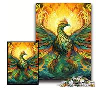 Jigsaw Puzzles 1000 Pieces for Adults Green Peacock 1000 Piece Jigsaw Develops Hand-Eye Coordination Skills, Perfect for Birthday Gifts Size 50x75cm