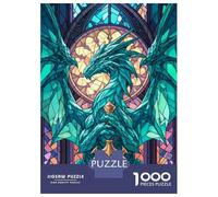 Jigsaw Puzzles 1000 Pieces for Adults Guardian Dragon Puzzles for Adults Fun Games Improve Memory Deal As Gifts for The Whole Family 38x26cm/1000pcs