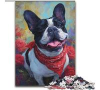 Jigsaw Puzzles 1000 Pieces for Adults Happy French Bulldog Jigsaw Puzzles for Adults 1000 Engaging Family Game Night Activity 50X75CM