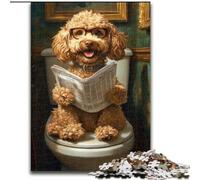 Jigsaw Puzzles 1000 Pieces for Adults Happy Goldendoodle Jigsaw Puzzles 50X75CM for Teenagers, Couples, And Friends for Birthdays, Christmas