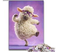 Jigsaw Puzzles 1000 Pieces for Adults Happy Sheep Puzzle Family Bonding Activity, Unique Gift for Holidays & Birthdays 50X75CM
