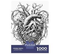 Jigsaw Puzzles 1000 Pieces for Adults Heart Entwined with Roots Puzzles for Adults Fun Games Improve Memory Deal As Gifts for The Whole Family 52x38cm/1000pcs