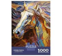 Jigsaw Puzzles 1000 Pieces for Adults Horse Vintage 3d Jigsaw Puzzle DIY Toys But Fun And Humorous Deal As Gifts for The Whole Family 52x38cm/1000pcs