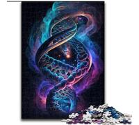 Jigsaw Puzzles 1000 Pieces for Adults Human DNA in The Space Wooden Puzzles size 50x75cm for Teenagers, Couples, And Friends for Birthdays, Christmas