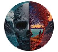 Jigsaw Puzzles 1000 Pieces for Adults Humans Vs Nature Jigsaw Puzzles Brain Teaser & Home Decor, Perfect 1000pcs (67.5x67.5cm)