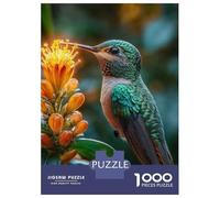 Jigsaw Puzzles 1000 Pieces for Adults Hummingbird on Flower Puzzles for Adults Fun Games Improve Memory Deal As Gifts for The Whole Family 70x50cm/1000pcs