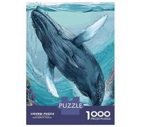 Jigsaw Puzzles 1000 Pieces for Adults Humpback Whales Animals Jigsaw for Adults Anti-Stress Toys Birthday Present Stress Reduction Gifts 52x38cm/1000pcs