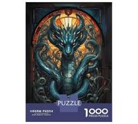 Jigsaw Puzzles 1000 Pieces for Adults Hydra Head Myth Animal Jigsaw Puzzle DIY Toys But Fun And Humorous Deal As Gifts for The Whole Family 38x26cm/1000pcs
