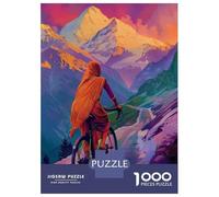 Jigsaw Puzzles 1000 Pieces for Adults Indian Woman Riding Circle Puzzles for Adults Fun Games Improve Memory Deal As Gifts for The Whole Family 70x50cm/1000pcs