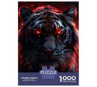 Jigsaw Puzzles 1000 Pieces for Adults Inferno Eyes of The Tiger Adult Jigsaw Hands-on Game Difficult Hard Unique Birthday And Gifts 38x26cm/1000pcs