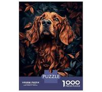 Jigsaw Puzzles 1000 Pieces for Adults Irish Setter Portrait in Foliage Puzzle for Adults Hands-on Game Improve Memory Deal As Gifts for The Whole Family 70x50cm/1000pcs