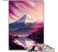Jigsaw Puzzles 1000 Pieces for Adults Japanese Cherry Blossoms Jigsaw Made of cardboard, DIY Decoration Brain Challenging 1000pcs(26x38cm)