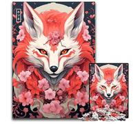 Jigsaw Puzzles 1000 Pieces for Adults Japanese Fox Difficult Puzzles for Adults Interactive Family Game Ideal Family Activity Game 1000 PCS(38x26cm)