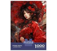 Jigsaw Puzzles 1000 Pieces for Adults Japanese Geisha Art Print Puzzle for Adults Hands-on Game Improve Memory Deal As Gifts for The Whole Family 52x38cm/1000pcs