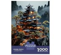 Jigsaw Puzzles 1000 Pieces for Adults Japanese Style Pagoda Building Jigsaws for Adults Fun Games A Work of Art Deal As Gifts for The Whole Family 52x38cm/1000pcs