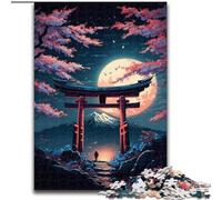 Jigsaw Puzzles 1000 Pieces for Adults Japanese Torii Gate Jigsaw Puzzles for Adults 1000 Engaging Family Game Night Activity (Size 50x75cm)