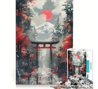Jigsaw Puzzles 1000 Pieces for Adults Japanese Torii Gate, Relax Games, Pattern Assembly, Wishlist with Santa Claus (50x75cm)