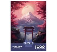 Jigsaw Puzzles 1000 Pieces for Adults Japanese Torri Gate Adult Jigsaw Relax Games Difficult Challenge Help The Brain Exercise 38x26cm/1000pcs