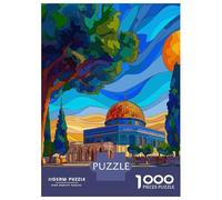 Jigsaw Puzzles 1000 Pieces for Adults Jerusalem Palestine Puzzles for Adults DIY Toys Home Decoration Help The Brain Exercise 52x38cm/1000pcs