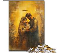 Jigsaw Puzzles 1000 Pieces for Adults Jesus 1000 Pieces Puzzle Gifts Interactive Family Game, Suitable for Ages 14+ 26X38CM