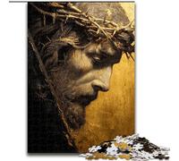 Jigsaw Puzzles 1000 Pieces for Adults Jesus Art Puzzle Ideal for Lover, Perfect Christmas, New Year, Valentine's Gift (size 26x38cm)