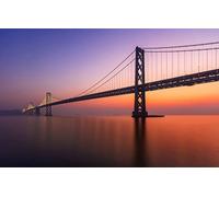 Jigsaw Puzzles 1000 Pieces for Adults jigsaw Educational Games Home Decoration Puzzle,Natural Scenery,Sunset,Bridge,California,San Francisco 38x52CM