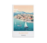 Jigsaw Puzzles 1000 Pieces for Adults jigsaw Puzzles for Adults，Ajaccio France Posters Puzzle Sets for Challenging Puzzle Game and Family Play 70x50cm