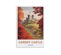 Jigsaw Puzzles 1000 Pieces for Adults jigsaw Puzzles for Adults,Cardiff Castle Wales Puzzle Sets for Challenging Puzzle Game and Family Play 70x50cm