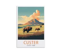 Jigsaw Puzzles 1000 Pieces for Adults jigsaw Puzzles for Adults，Custer State Park Paper Jigsaw Puzzle 1000 Pieces Adult Toys Decompression Game 52x38cm