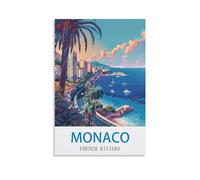 Jigsaw Puzzles 1000 Pieces for Adults jigsaw Puzzles for Adults Monaco French Riviera Puzzle Sets for Challenging Puzzle Game and Family Play 52x38CM