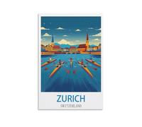 Jigsaw Puzzles 1000 Pieces for Adults jigsaw Puzzles for Adults，Zurich Switzerland Paper Jigsaw Puzzle 1000 Pieces Adult Toys Decompression Game 38 * 26cm