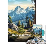 Jigsaw Puzzles 1000 Pieces for Adults John Muir Trail Landscape Illustration Family Games Brain Intelligence Challenge Addictive Toys Great Gifts For Family Fun (size 38x26cm)