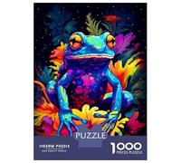 Jigsaw Puzzles 1000 Pieces for Adults Jungle Frog Pixel Art Jigsaws for Adults Fun Games A Work of Art Deal As Gifts for The Whole Family 38x26cm/1000pcs