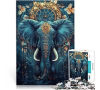 Jigsaw Puzzles 1000 Pieces for Adults Jungle Magic Elephant Made of cardboard for ages 14 and over Challenging play toys It is ideal as a gift for the whole family。size:26x38cm/10.24x14.96inch