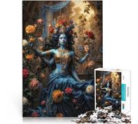 Jigsaw Puzzles 1000 Pieces for Adults Kali Goddess in Magical Garden Entspannungsspiele Geschenk zum Geburtstag38x26cm