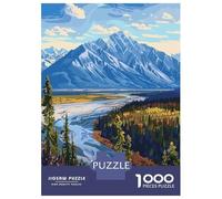 Jigsaw Puzzles 1000 Pieces for Adults Kluane National Park Canada Landscape Jigsaws for Adults Fun Games A Work of Art Deal As Gifts for The Whole Family 38x26cm/1000pcs