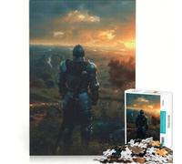 Jigsaw Puzzles 1000 Pieces for Adults Knights Dawn Impossible Game Challenging To Complete for Is Ideal As A Gift 50x75cm