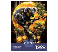 Jigsaw Puzzles 1000 Pieces for Adults Koala Bonsai in Gold Puzzles for Adults Fun Games Improve Memory Deal As Gifts for The Whole Family 52x38cm/1000pcs