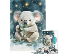 Jigsaw Puzzles 1000 Pieces for Adults Koala Under The Stars Toys Educational Games Practical Game Learning Educational Gifts Ideas (Size 38x52cm)