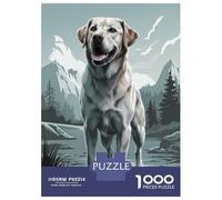 Jigsaw Puzzles 1000 Pieces for Adults Labrador Retriever in Mountain Landscape Puzzle for Adults Hands-on Game Improve Memory Deal As Gifts for The Whole Family 38x26cm/1000pcs