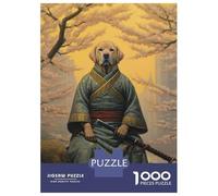 Jigsaw Puzzles 1000 Pieces for Adults Labrador The Samurai Adult Jigsaw Puzzle DIY Toys Birthday Present Stress Reduction Gifts 70x50cm/1000pcs