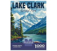 Jigsaw Puzzles 1000 Pieces for Adults Lake Clark National Park Jigsaws for Adults Fun Games A Work of Art Deal As Gifts for The Whole Family 38x26cm/1000pcs
