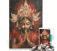Jigsaw Puzzles 1000 Pieces for Adults Lakshmi Prayer Relax Games Pattern Assembly Wishlist with Santa Claus 38x26cm