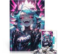 Jigsaw Puzzles 1000 Pieces for Adults Laughing Anime Demon Girl Stressabbau eignet sich ideal als Geschenk für die ganze Familie38x26cm