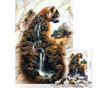 Jigsaw Puzzles 1000 Pieces for Adults Lemur's Hidden Eden Educational Games Improve Memory Anti-Stress Toys Enhance Love between Couples (50X75cm)