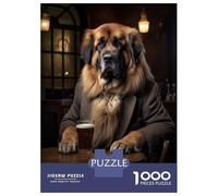 Jigsaw Puzzles 1000 Pieces for Adults Leonberger Dog in The Puzzles for Adults Fun Games Improve Memory Deal As Gifts for The Whole Family 38x26cm/1000pcs